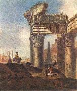 Jan Baptist Weenix Ancient Ruins oil